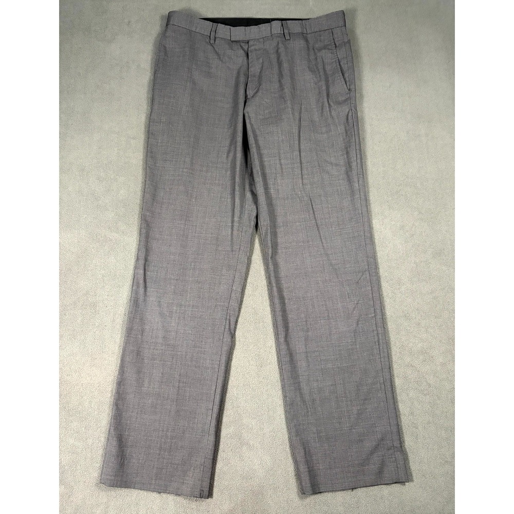Banana Republic Dress Pants Mens 34x32 Charcoal Gray Straight Leg Standard Fit